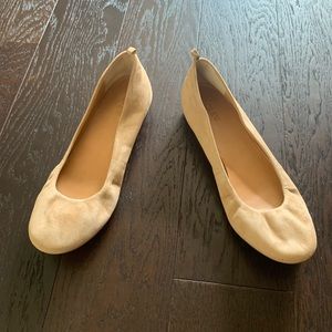 J. Crew Suede Nude/Beige Flats